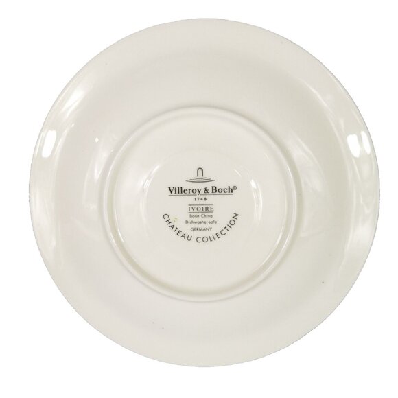 VINTAGE Villeroy & Boch IVOIRE Saucers Germany Replacements pattern VILIVO MINT - Picture 2 of 3